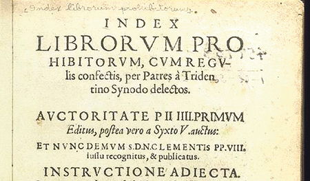 Der „Index librorum prohibitorum“.