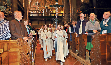 Feierlicher Einzug beim Festgottesdienst am 31. Oktober.   