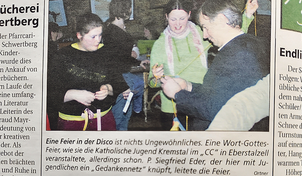 Bericht über einen Discogottesdienst.  