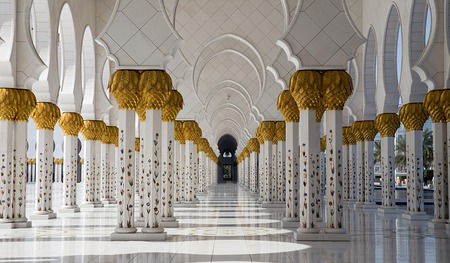 Die Moschee in Abu Dhabi