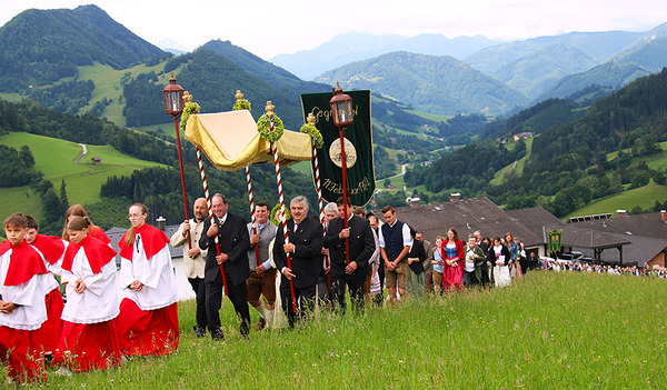 Fronleichnamsprozession in Maria Neustift