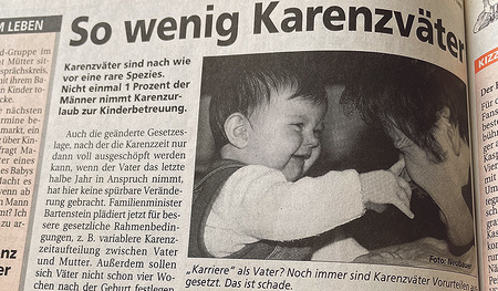 „So wenig Karenzväter“, titelte die Kirchenzeitung im Juni 1998.