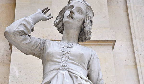 Jeanne d’Arc im Louvre. 