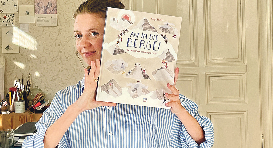 Hoch hinaus in die Berge geht es im neuesten Buch der Linzer Autorin und Illustratorin Katja Seifert. / Katja Seifert Hoch hinaus in die Berge geht es im neuesten Buch der Linzer Autorin und Illustratorin Katja Seifert.
