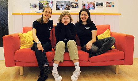 Das aktuelle Gewölbe-Team: Melanie Berger, Greta Andrulytė, Larissa Scheiblhofer   