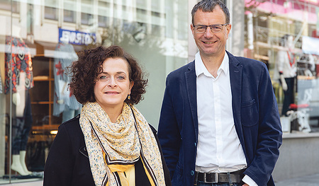 Barbara Sereinig und Markus Pühringer vom Urbi@Orbi.