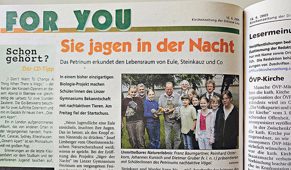 Vor 20 Jahren startete am Petrinum Linz ein  einzigartiges Naturkunde-Projekt. 
