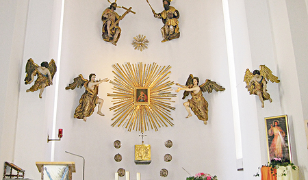 Die Gnadenkapelle in der Wallfahrtskirche Mariahilf in Maria Schmolln – eine der Jubiläumskirchen in Oberösterreich. 