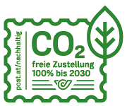 Logo CO2 freie Zustellung Post / Post
