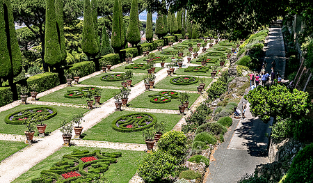 Parkanlagen um die Päpstliche Sommerresidenz in Castel Gandolfo