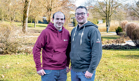 Thomas Kremshuber (links) und David Hinterberger, ehrenamtliche Vorsitzende der Jungschar der Diözese Linz.    