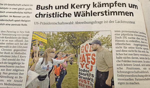 Bericht über den US-Wahlkampf. 