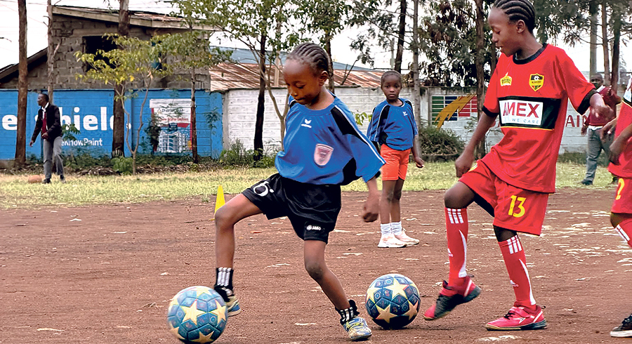 Fußball steht für Zukunft. / Privat Fußball steht für Zukunft.