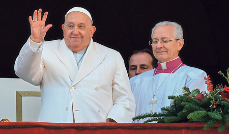 Papst Franziskus fordert am Neujahrstag Schuldenerlass für ärmere Länder.   