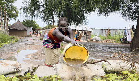 Unwetter häufen sich auch im ostafrikanischen Land Südsudan. 