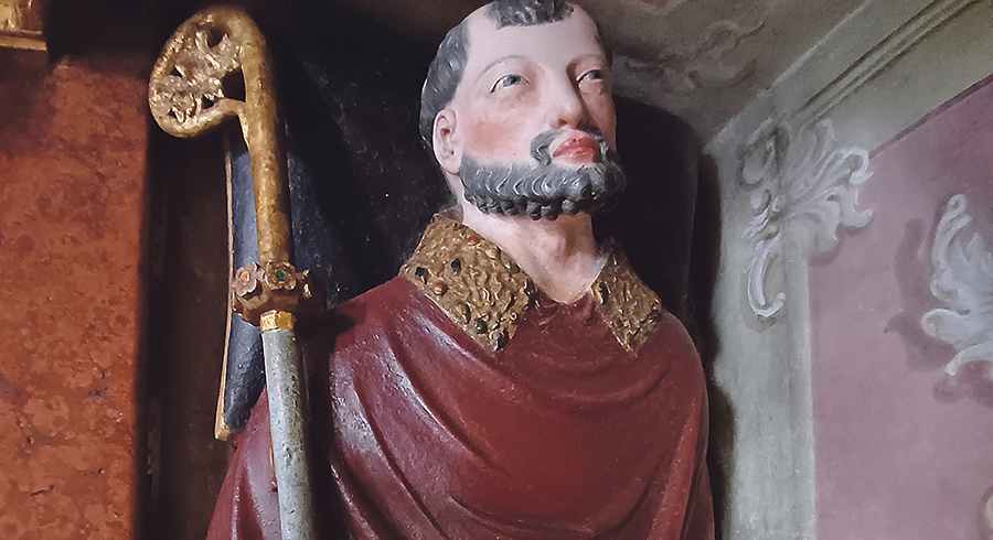 Grabmal des hl. Abtes Berthold, Ende 13. Jh., Garsten, ehem. Stiftskirche. / Schultes Grabmal des hl. Abtes Berthold, Ende 13. Jh., Garsten, ehem. Stiftskirche.