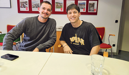 Zuständig für die Jugendpastoral in der Pfarre Mühlviertel-Mitte: Jakob Winetzhammer (links) und Robin Tachella.