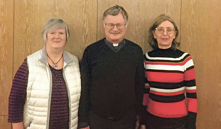 Monika Aufreiter, Bischof Manfred Scheuer, Edith Rosenthaler. 