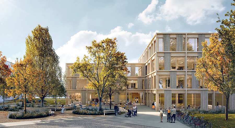 Die Zentrale der Caritas in Linz soll einen nachhaltigen Holzbau beziehen. / Caritas Die Zentrale der Caritas in Linz soll einen nachhaltigen Holzbau beziehen.